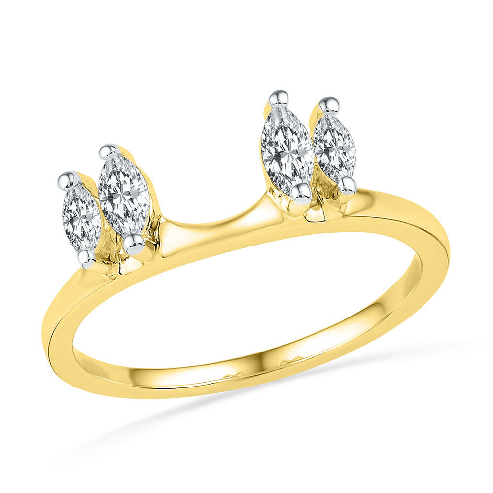 Enhancer ring guard-Bridal set-Diamond Cluster wedding set-Bridal
