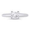 14kt White Gold Womens Princess Diamond Solitaire Bridal Wedding Engagement Ring 1 Cttw