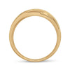 10kt Yellow Gold Mens Round Diamond Wedding Band Ring 1/4 Cttw