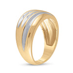 10kt Yellow Gold Mens Round Diamond Wedding Band Ring 1/2 Cttw