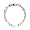 14kt White Gold Round Diamond Bridal Wedding Ring Band Set 1/2 Cttw