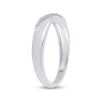 Sterling Silver Womens Round Diamond Band Ring 1/20 Cttw