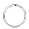 14kt White Gold Princess Diamond Bridal Wedding Ring Band Set 1/2 Cttw