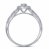 14kt White Gold Round Diamond Solitaire Bridal Wedding Engagement Ring 1/2 Cttw