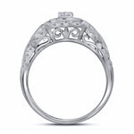 14kt White Gold Round Diamond Solitaire Bridal Wedding Engagement Ring 3/4 Cttw