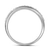 14kt White Gold Round Diamond Bridal Wedding Ring Band Set 1 Cttw