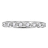 10kt White Gold Womens Round Diamond Stackable Band Ring 1/10 Cttw