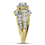 14kt Yellow Gold Round Diamond Solitaire Bridal Wedding Engagement Ring 2 Cttw