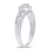 14kt White Gold Round Diamond Solitaire Bridal Wedding Engagement Ring 1/3 Cttw