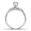 14kt White Gold His Hers Round Diamond Round Matching Wedding Set 1/4 Cttw