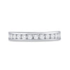 14kt White Gold Womens Round Diamond Wedding Band 1/2 Cttw