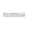 14kt White Gold Womens Round Diamond Wedding Band 1/2 Cttw