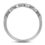 14kt White Gold Princess Diamond Halo Bridal Wedding Ring Band Set 1 Cttw