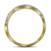 14kt Yellow Gold Round Diamond Bridal Wedding Ring Band Set 1 Cttw