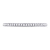 10kt White Gold Womens Round Diamond Single Row Stackable Band Ring 1/8 Cttw