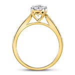 14kt Yellow Gold Round Diamond Solitaire Bridal Wedding Engagement Ring 1/2 Cttw