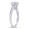 14kt White Gold Round Diamond Solitaire Bridal Wedding Engagement Ring 1/2 Cttw