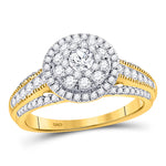 14kt Yellow Gold Round Diamond Solitaire Bridal Wedding Engagement Ring 1 Cttw