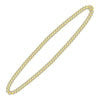 10kt Yellow Gold Mens Round Diamond Cuban Link Chain Necklace 13-1/5 Cttw