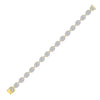 10kt Yellow Gold Mens Round Diamond Gucci Link Fashion Bracelet 5-5/8 Cttw