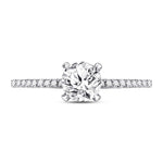 14kt White Gold Round Diamond Solitaire Bridal Wedding Engagement Ring 1 Cttw