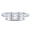 14kt White Gold Princess Diamond 3-stone Bridal Wedding Engagement Ring 1-1/2 Cttw