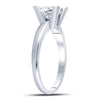 14kt White Gold Womens Princess Diamond Solitaire Bridal Wedding Engagement Ring 1 Cttw