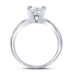 14kt White Gold Womens Princess Diamond Solitaire Bridal Wedding Engagement Ring 1 Cttw