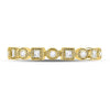 10kt Yellow Gold Womens Round Diamond Square Dot Stackable Band Ring 1/6 Cttw