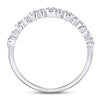 10kt White Gold Womens Round Diamond Stackable Band Ring 1/10 Cttw