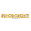 10kt Yellow Gold Womens Round Diamond Stackable Band Ring 1/10 Cttw