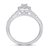 14kt White Gold Pear Diamond Solitaire Bridal Wedding Engagement Ring 1/2 Cttw