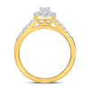 14kt Yellow Gold Pear Diamond Solitaire Bridal Wedding Engagement Ring 1/2 Cttw