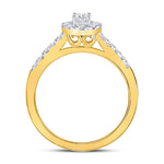 14kt Yellow Gold Pear Diamond Solitaire Bridal Wedding Engagement Ring 1/2 Cttw