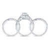 10kt Yellow Gold Round Diamond Bridal Wedding Ring Band Set 1/2 Cttw