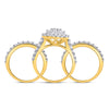 14kt Yellow Gold Round Diamond Bridal Wedding Ring Band Set 3-3/4 Cttw