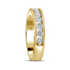 14kt Yellow Gold Womens Round Diamond Wedding Channel Set Band 1 Cttw