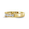 14kt Yellow Gold Womens Round Diamond Wedding Channel Set Band 1 Cttw