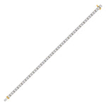 10kt Yellow Gold Womens Round Diamond Classic Tennis Bracelet 2 Cttw