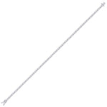 10kt White Gold Womens Round Diamond Studded Tennis Bracelet 1-1/5 Cttw