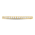 14kt Yellow Gold Womens Round Diamond Wedding Machine-Set Band 1/5 Cttw