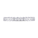 14kt White Gold Womens Round Diamond Band Ring 1/4 Cttw