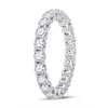 14kt White Gold Womens Round Diamond Timeless Eternity Ring 2 Cttw