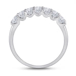 14kt White Gold Womens Round Diamond Anniversary Band Ring 2 Cttw