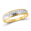 10kt Yellow Gold His Hers Round Diamond Solitaire Matching Wedding Set 1/20 Cttw