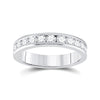 14kt White Gold Womens Round Diamond Wedding Band 3/4 Cttw