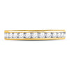 14kt Yellow Gold Womens Round Diamond Single Row Wedding Band 1/2 Cttw