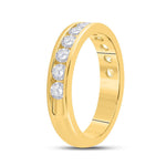 14kt Yellow Gold Womens Round Diamond Wedding Band 1 Cttw