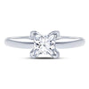 14kt White Gold Womens Princess Diamond Solitaire Bridal Wedding Engagement Ring 7/8 Cttw