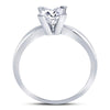 14kt White Gold Womens Princess Diamond Solitaire Bridal Wedding Engagement Ring 7/8 Cttw